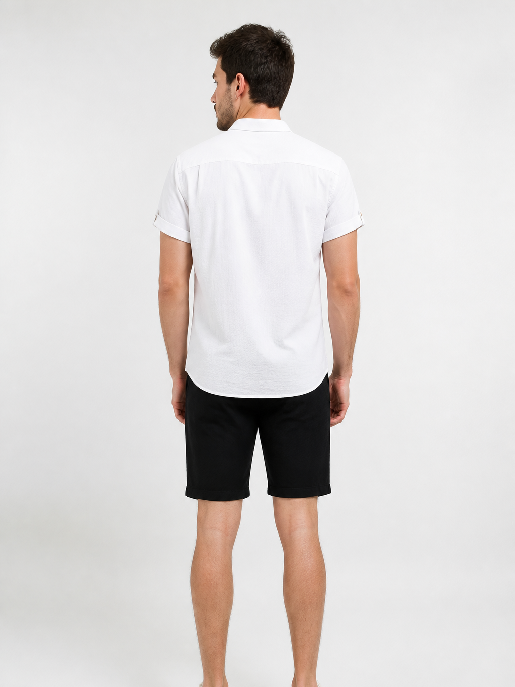 Men's Cotton Shirt – Classic Button Front, Relaxed Fit