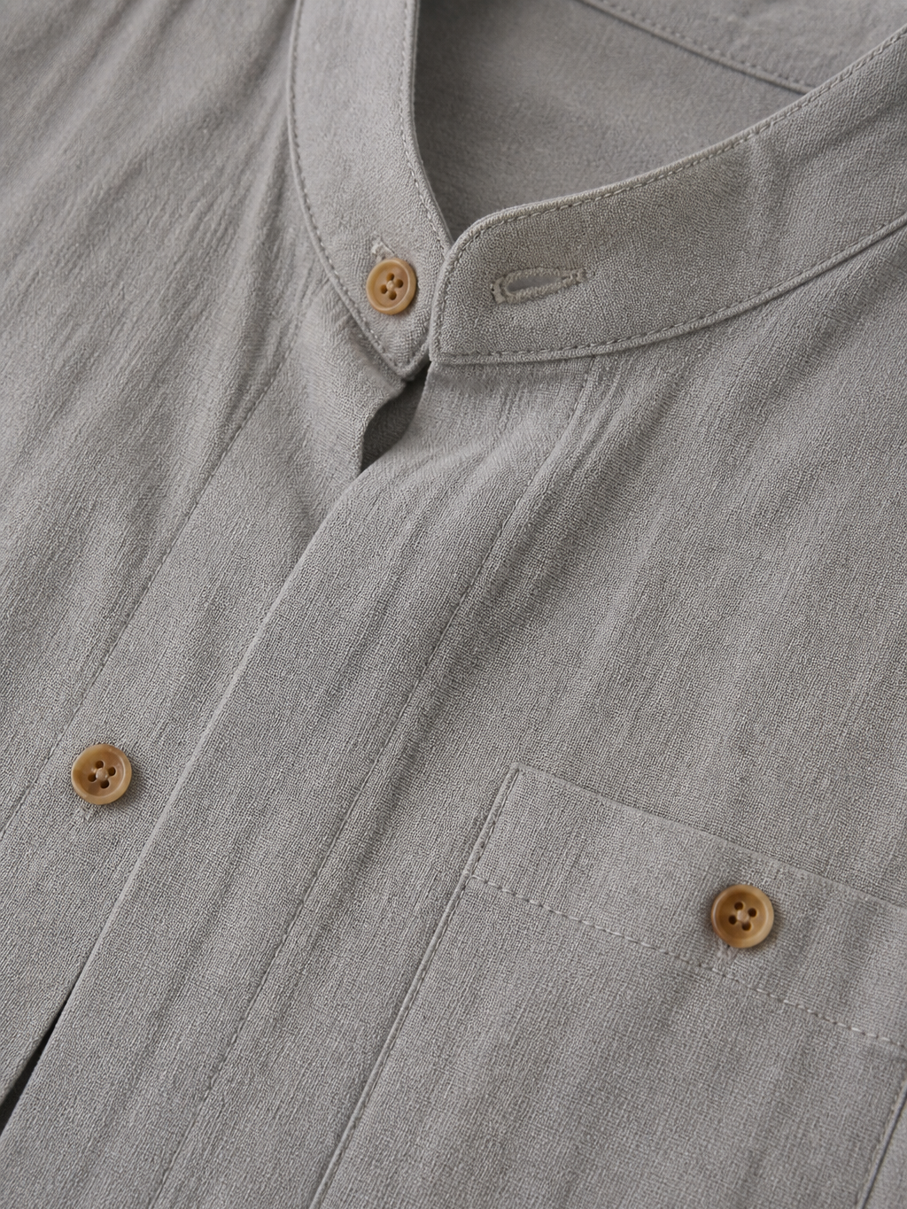 Men's Cotton Shirt – Classic Button Front, Relaxed Fit