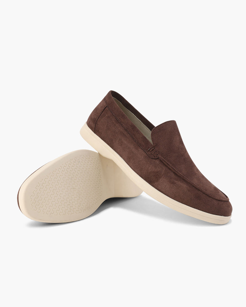 Men's Suede Loafers – Slip-On, Soft Lining