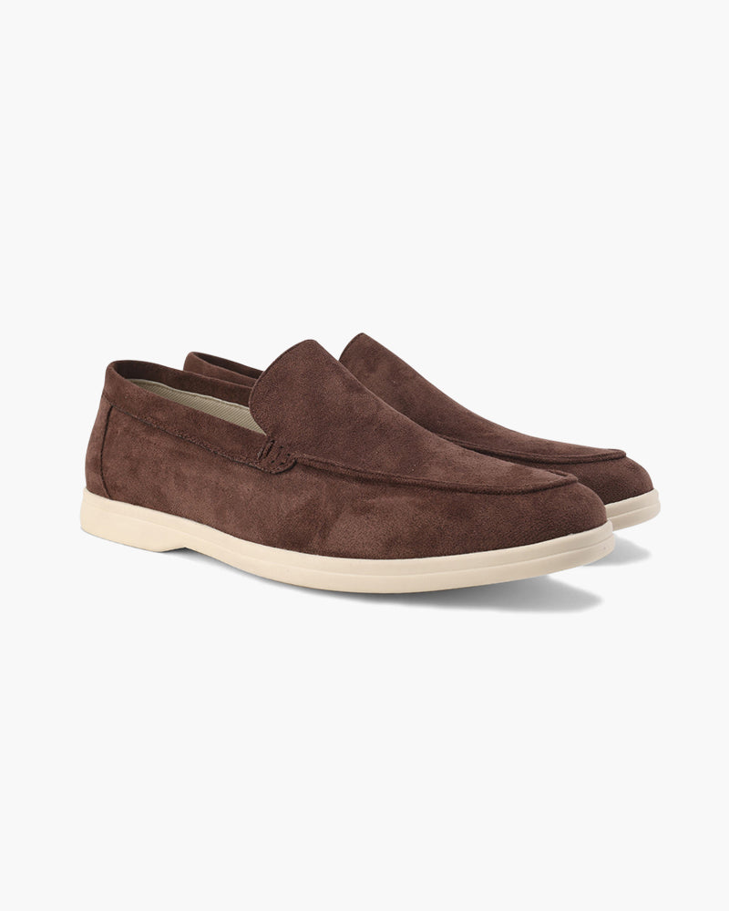 Men's Suede Loafers – Slip-On, Soft Lining