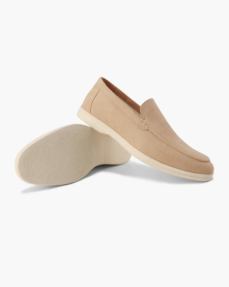 Men's Suede Loafers – Slip-On, Soft Lining