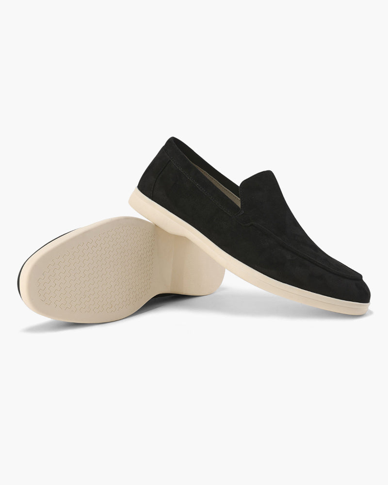 Men's Suede Loafers – Slip-On, Soft Lining