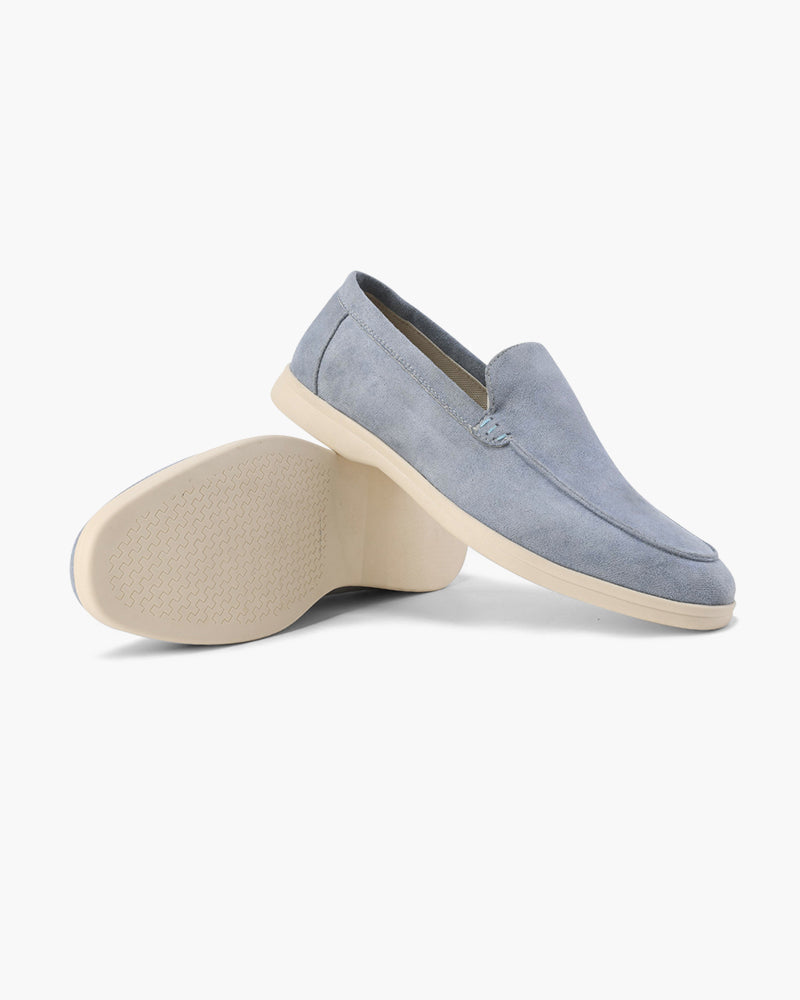 Men's Suede Loafers – Slip-On, Soft Lining