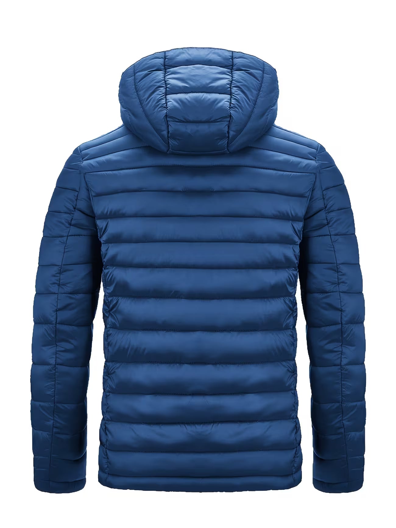 Men's Hooded Quilted Padded Winter Coat Outerwear