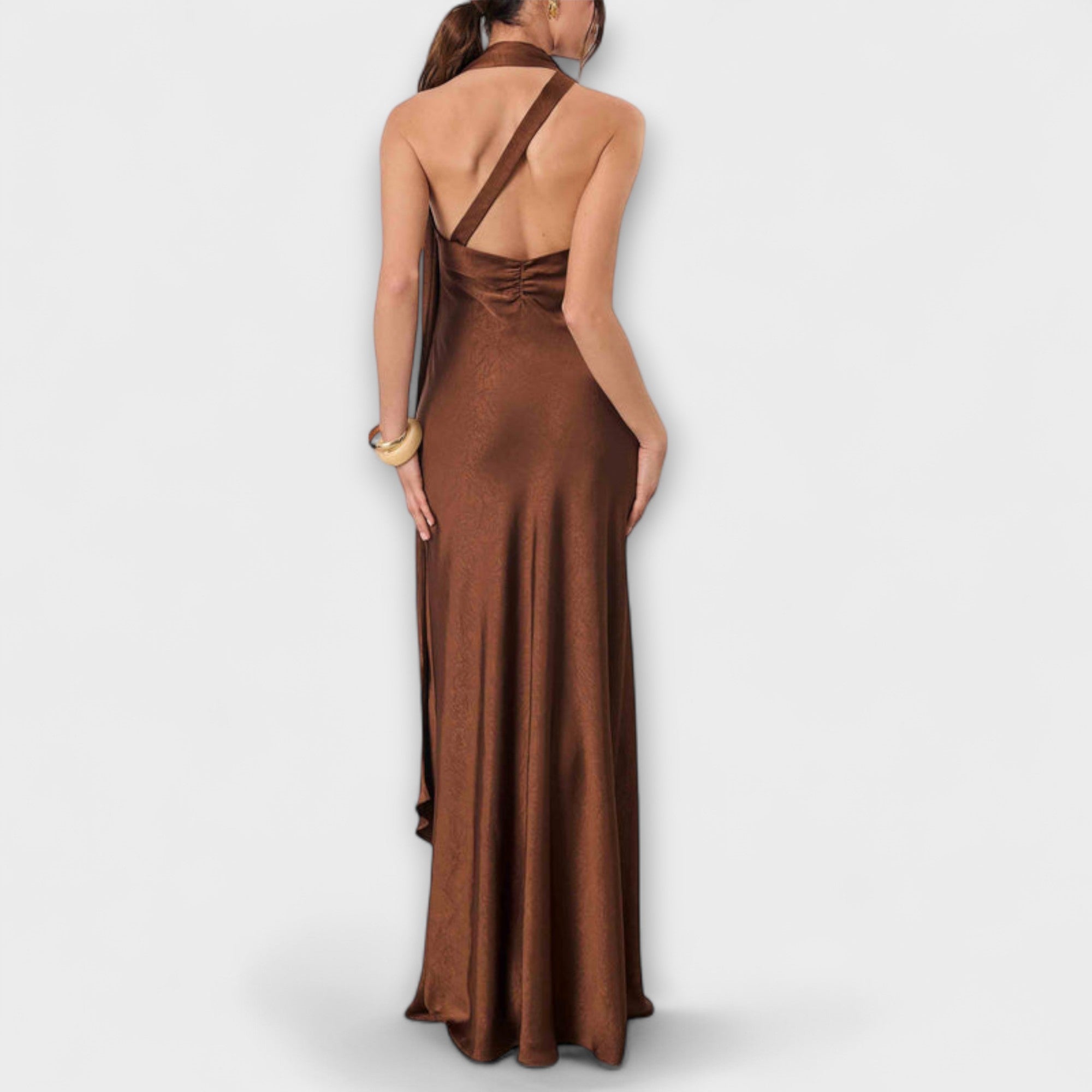Chic Maxi Dress In Satin
