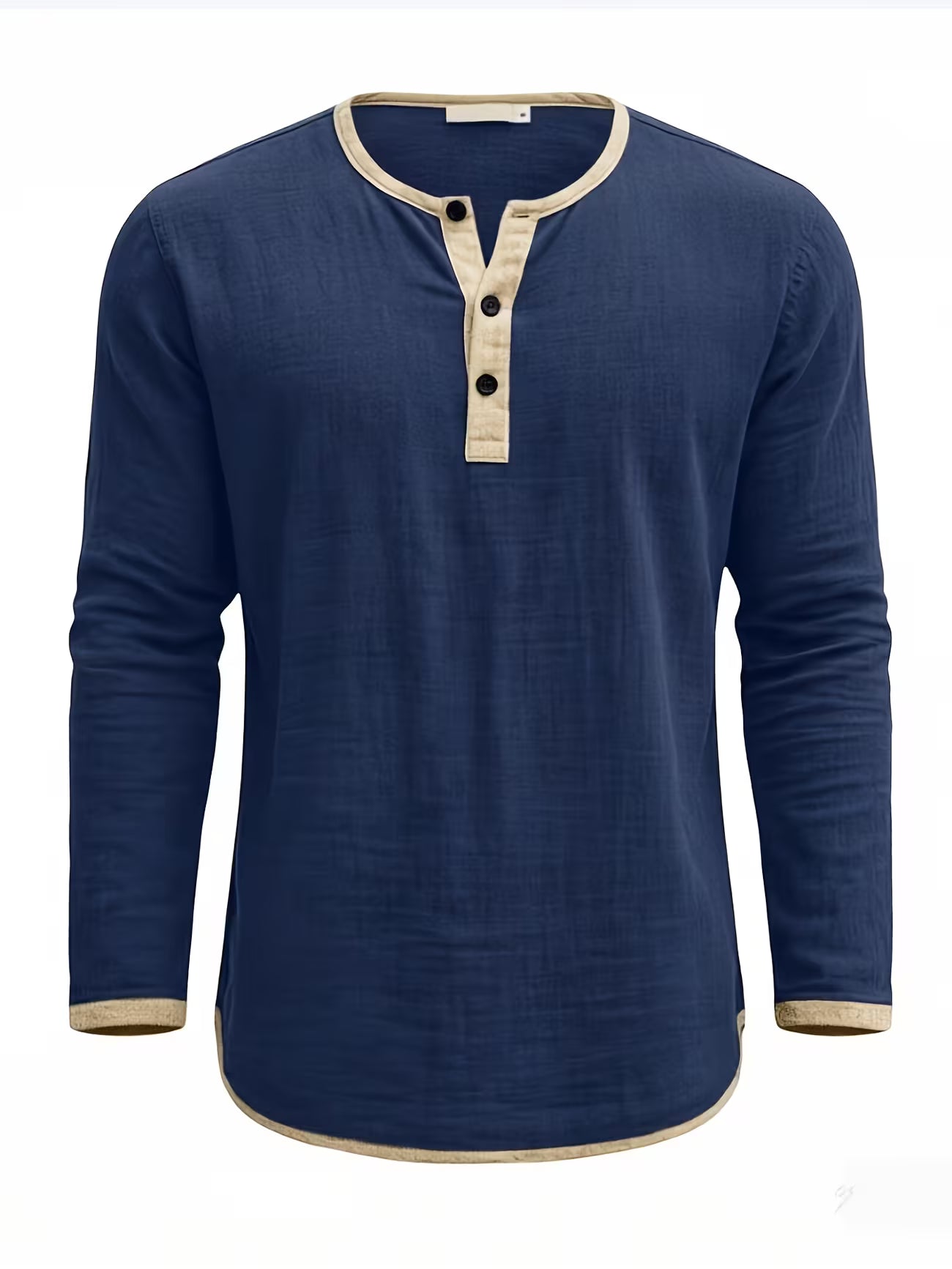 Men's Linen Button-up Beach Shirt