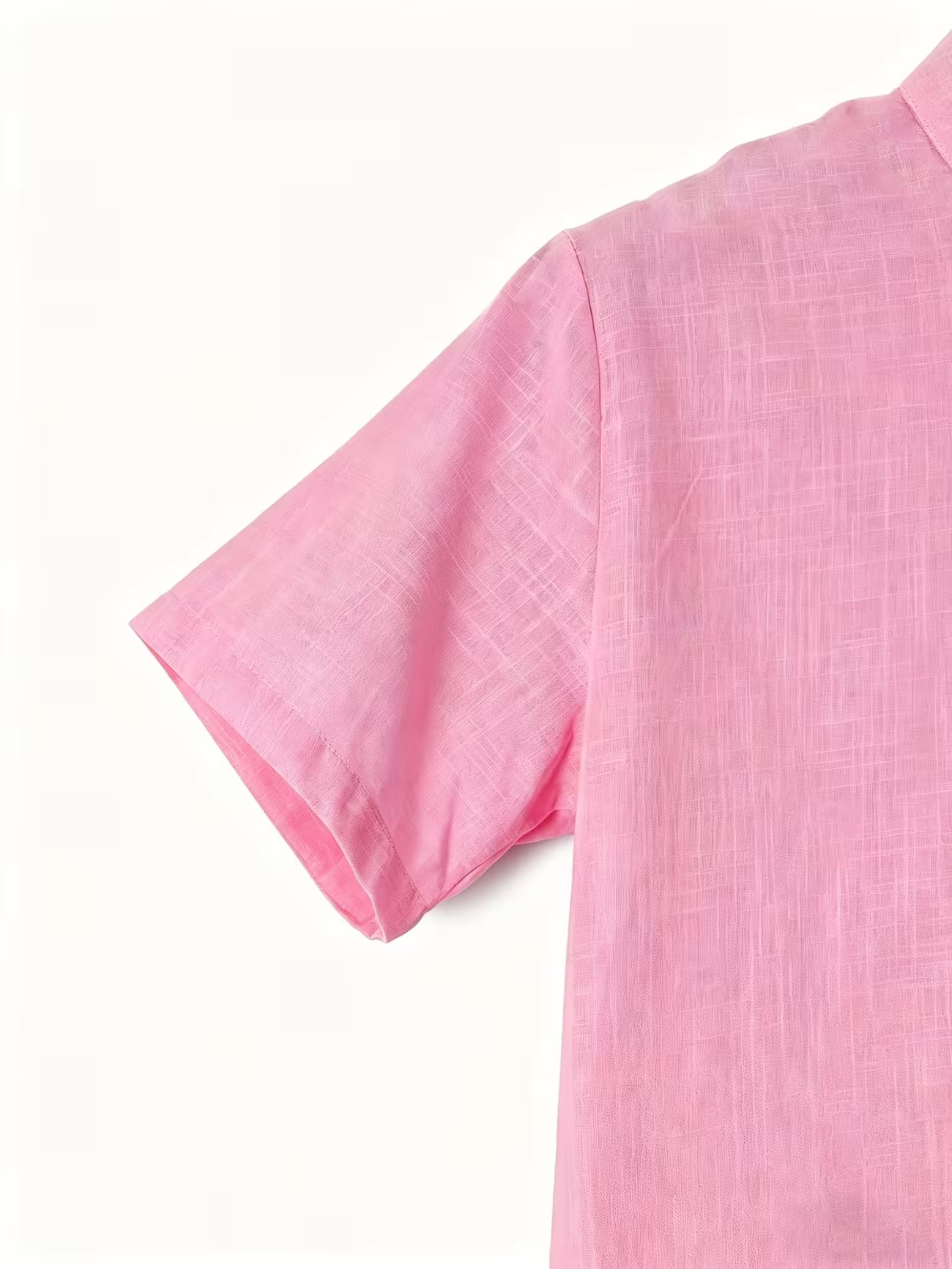 Men's Cotton Stand Collar Button Shirt