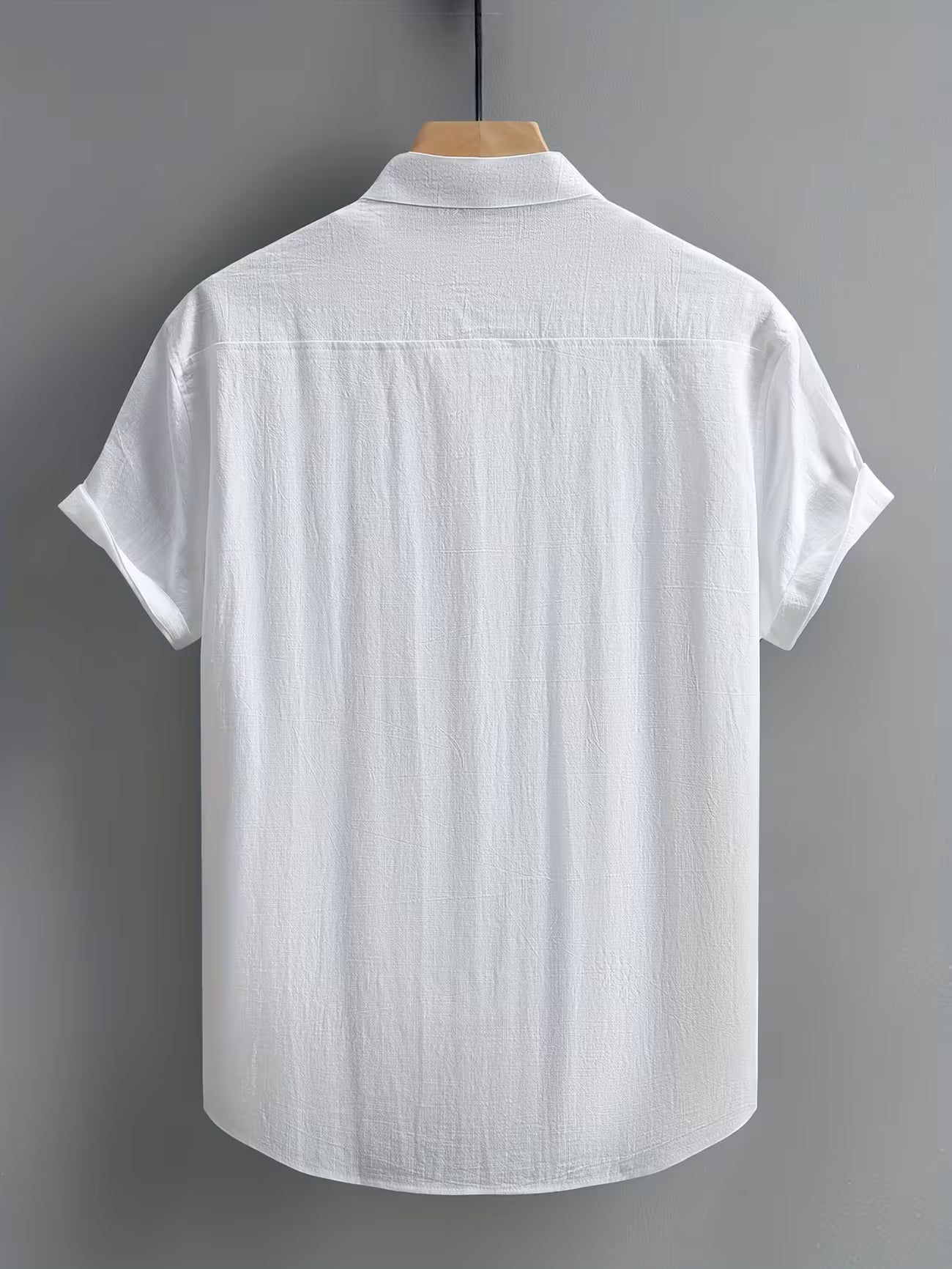 Men's Casual Cotton Button-front Shirt