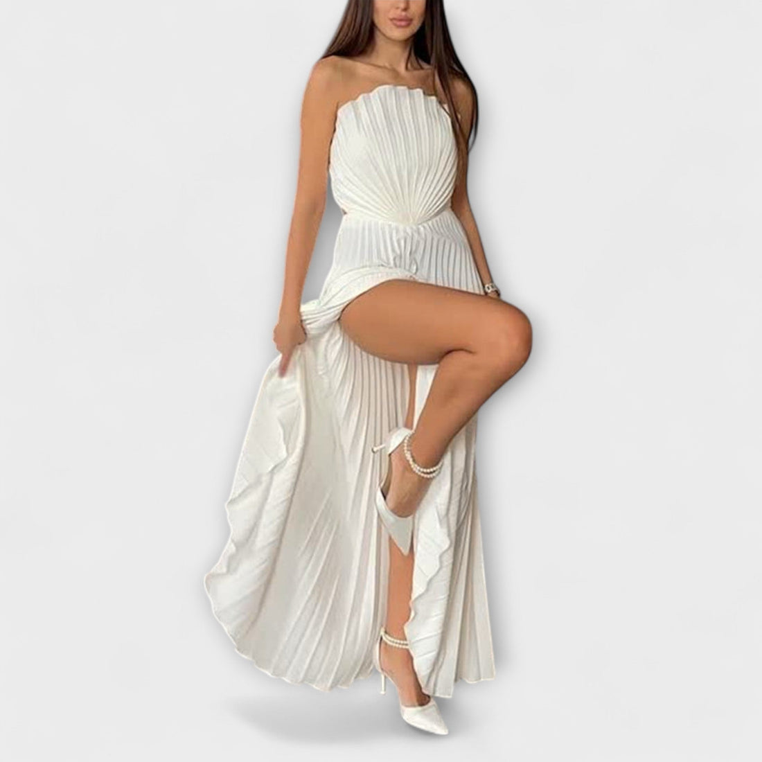 Chic Pleated Dress