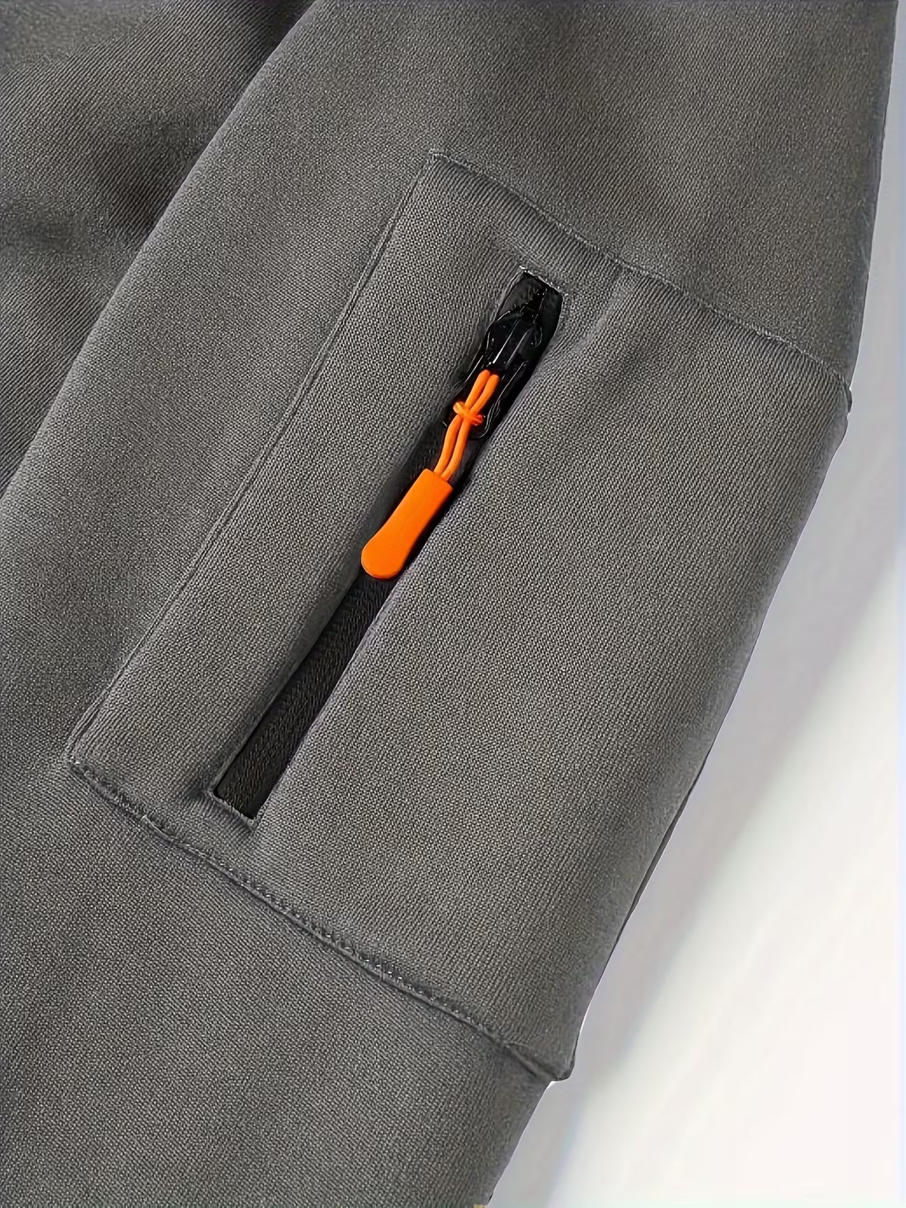 Men's European Style Zip Front Casual Sweatshirt