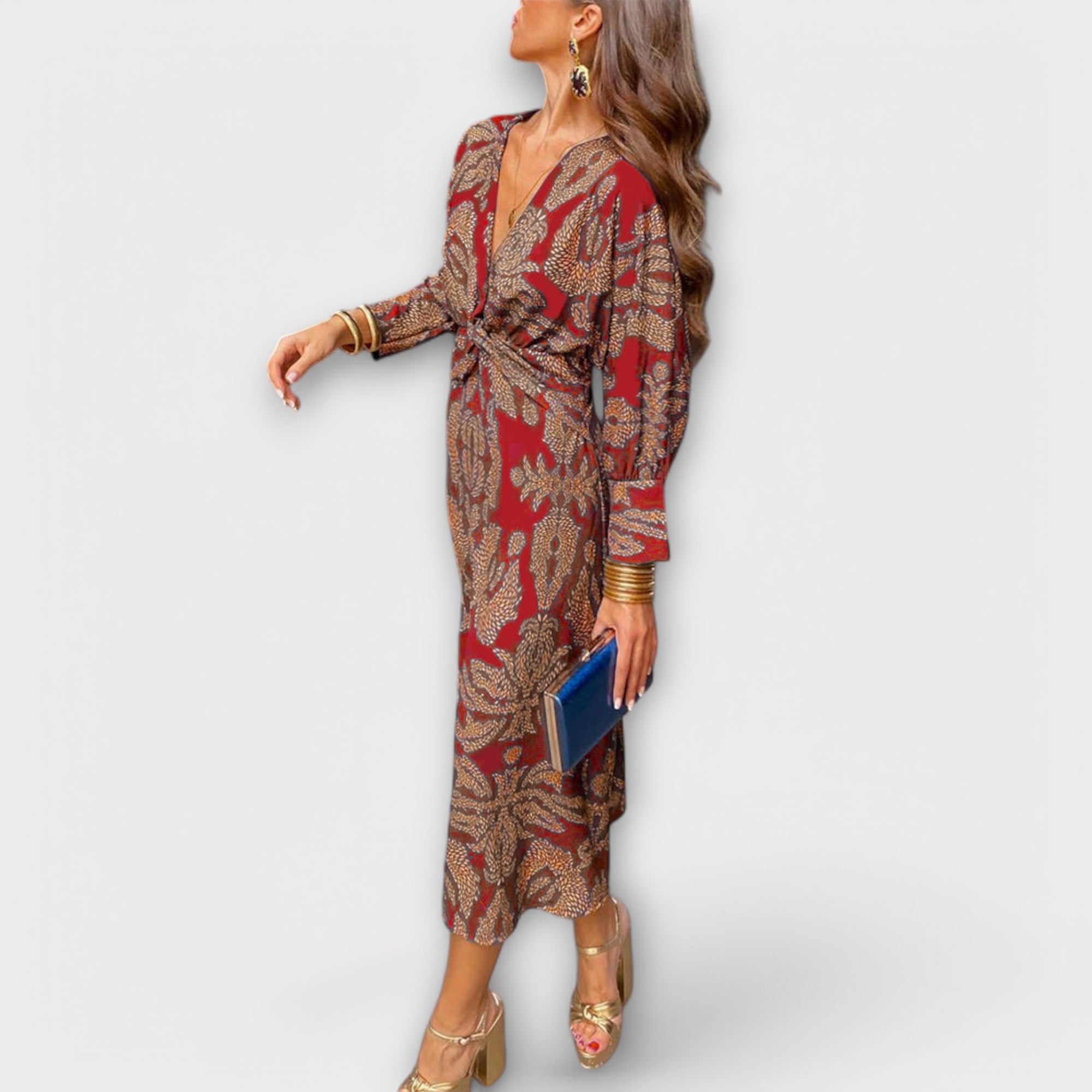 Elegant Dress With Long Sleeves