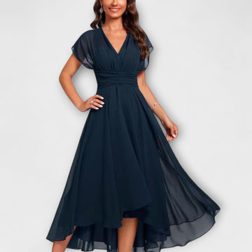 V-Neck A-Line Dress