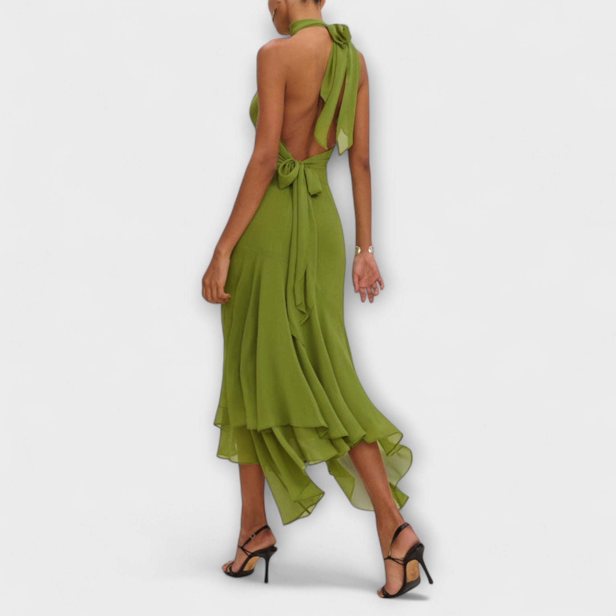 Chic Asymmetrical Maxi Dress