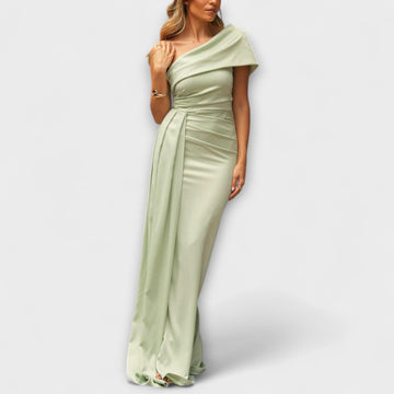 Stylish Maxi Dress With One Shoulder Strap