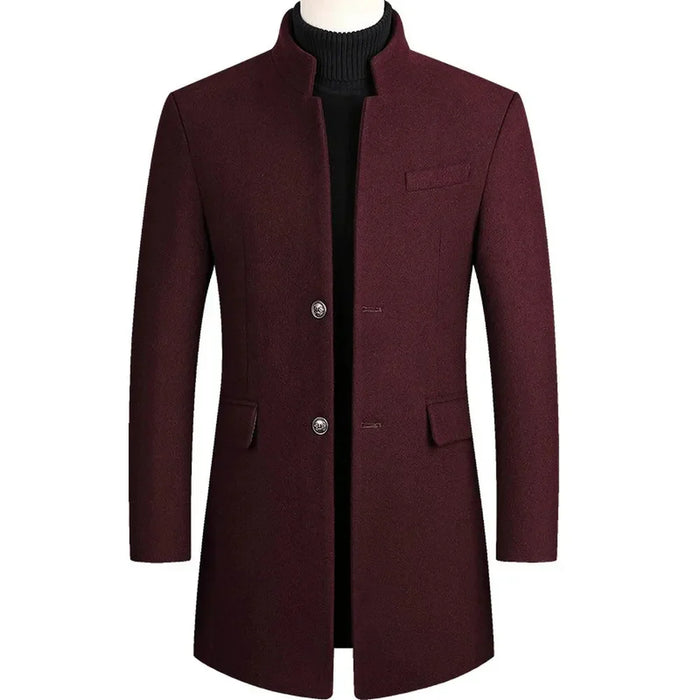 Men's Classic Overcoat – Tailored Fit, Clean Lines