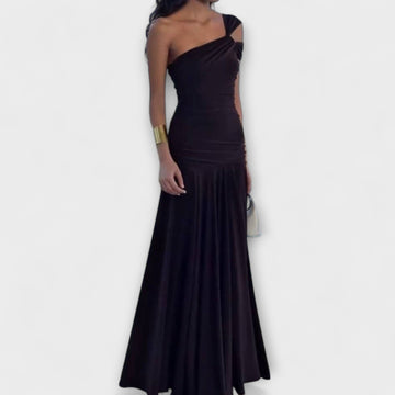 Off-Shoulder Fitted Maxi Dress