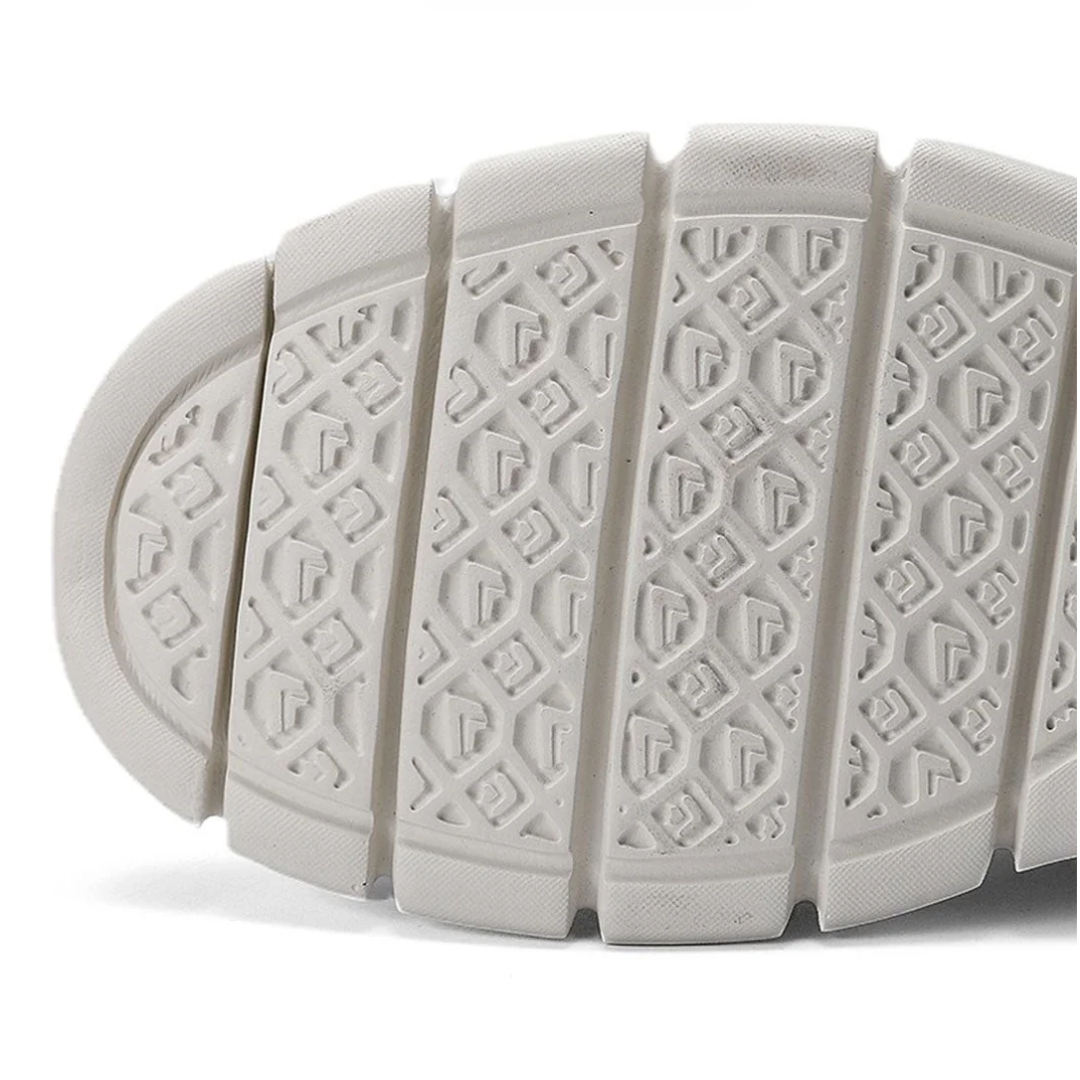 Men's White Lace-Up Sneakers