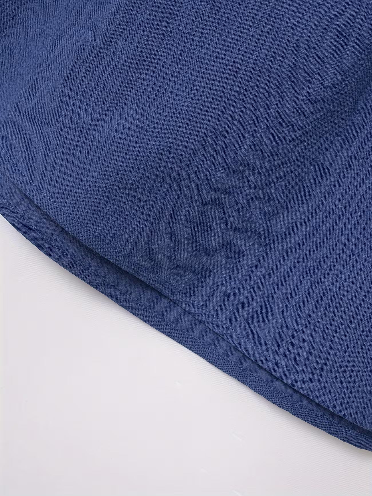 Mens Linen Stand Collar Short Sleeve Shirt