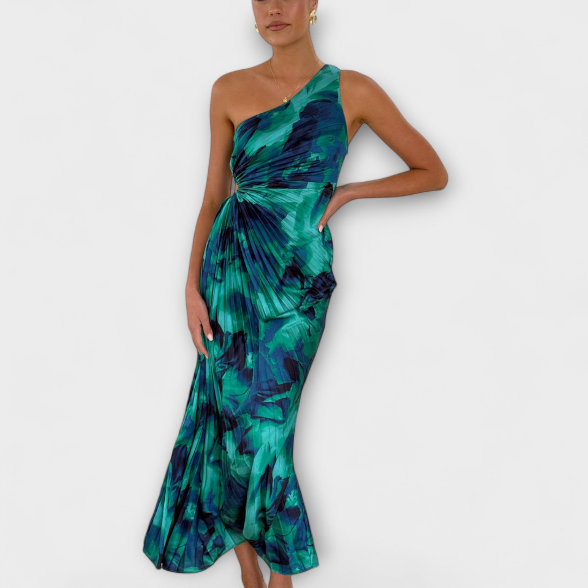 Elegant Cut-Out Maxi Dress