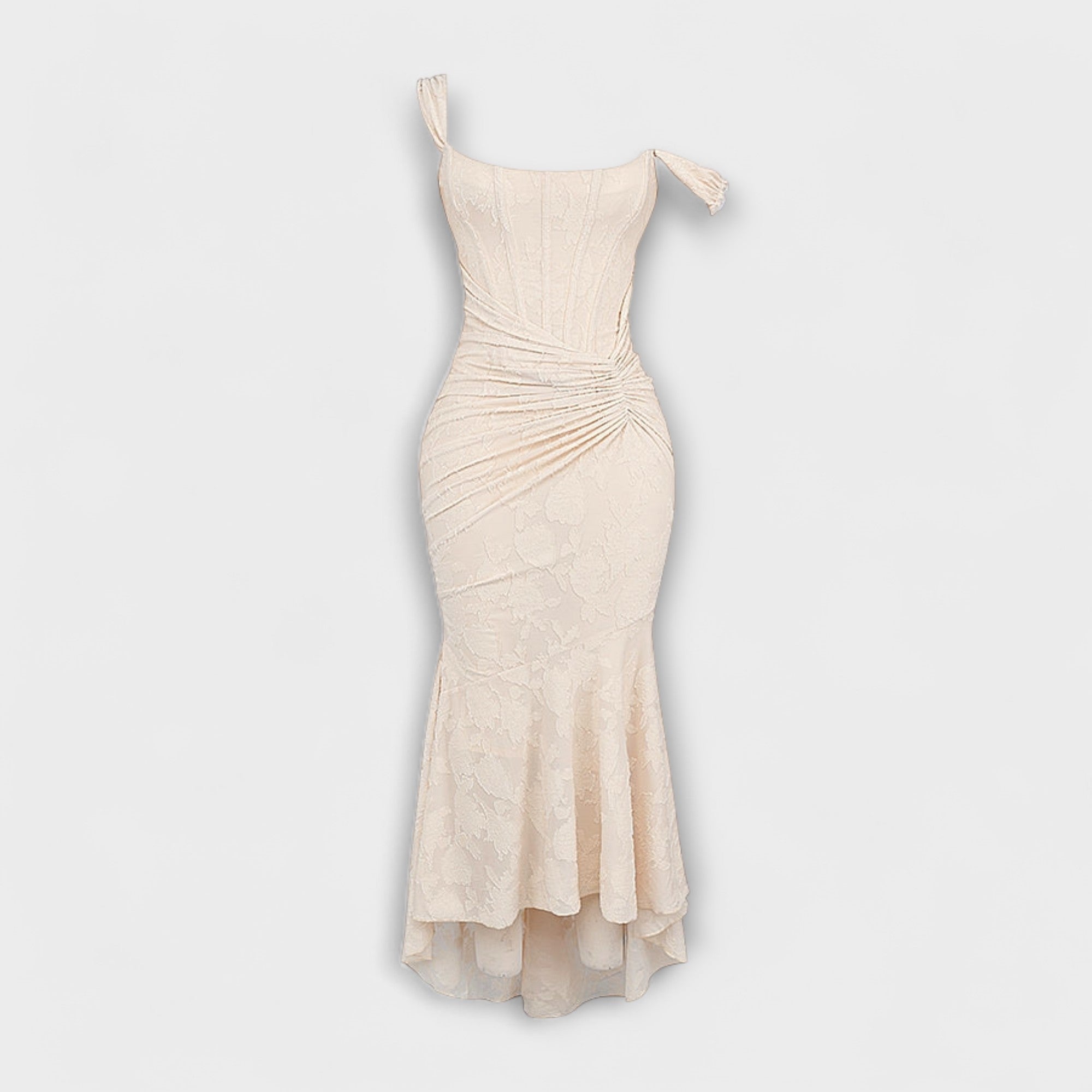 Long Dress With Elegant And Refined Corset