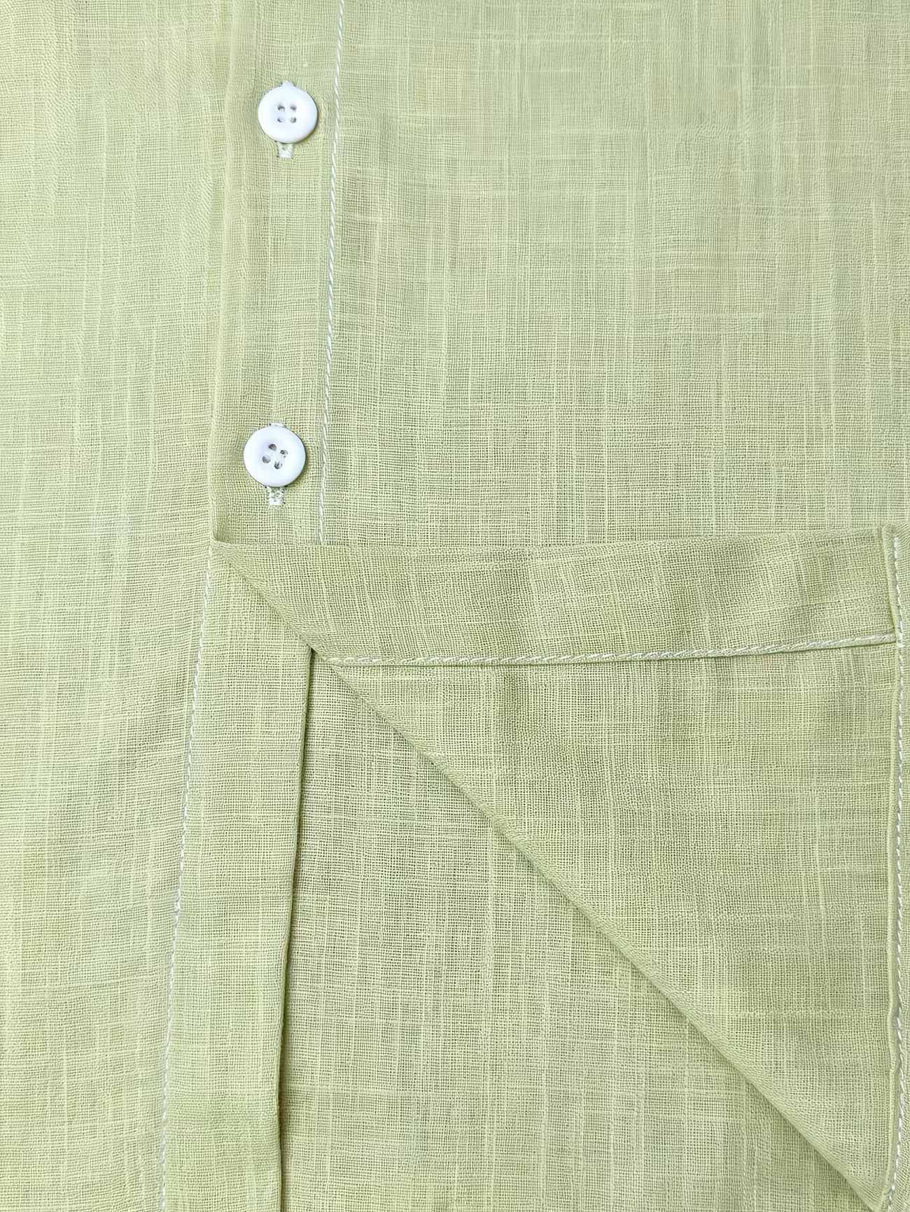 Men's Cotton Stand Collar Button Shirt