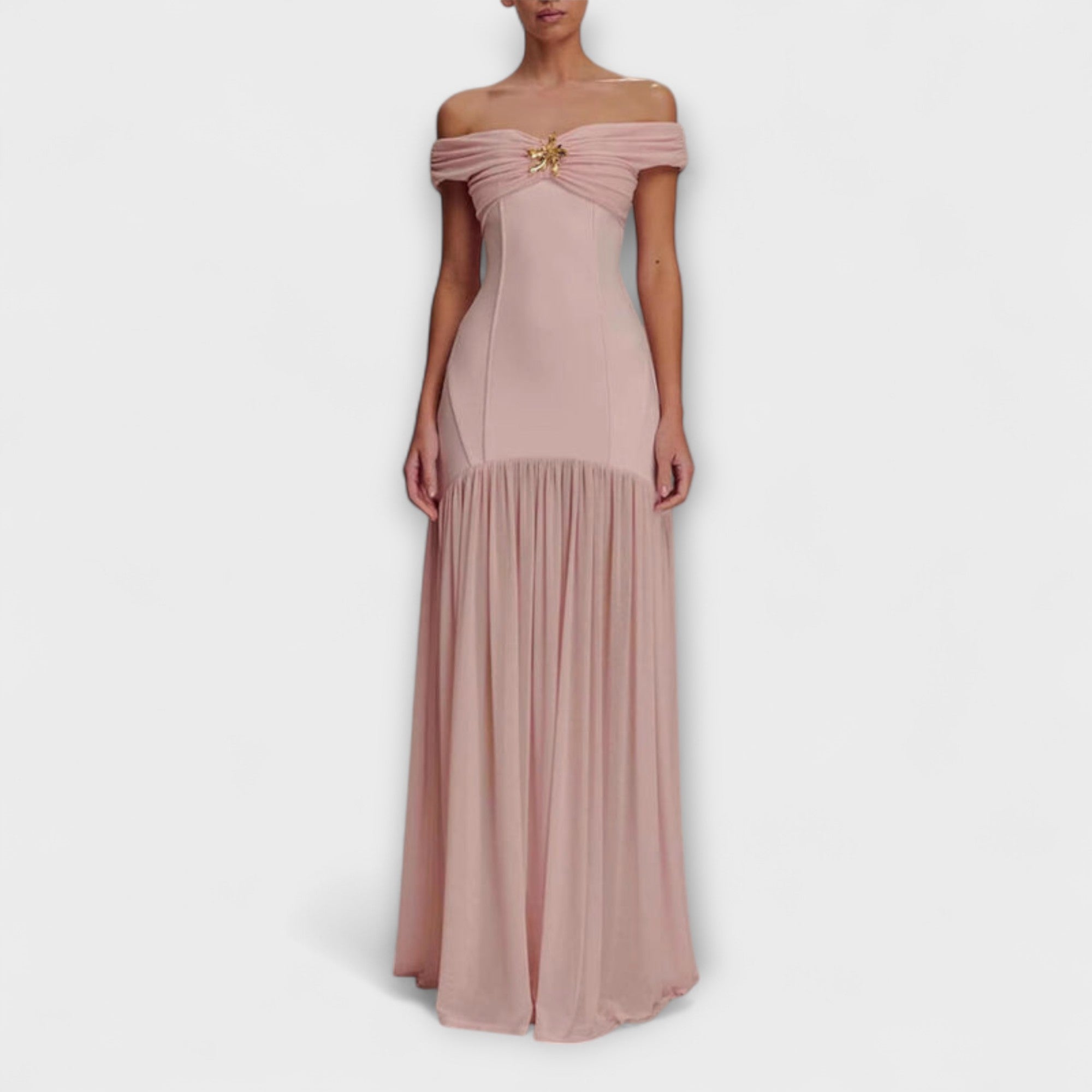 Chic Strapless Bodycon Maxi Dress