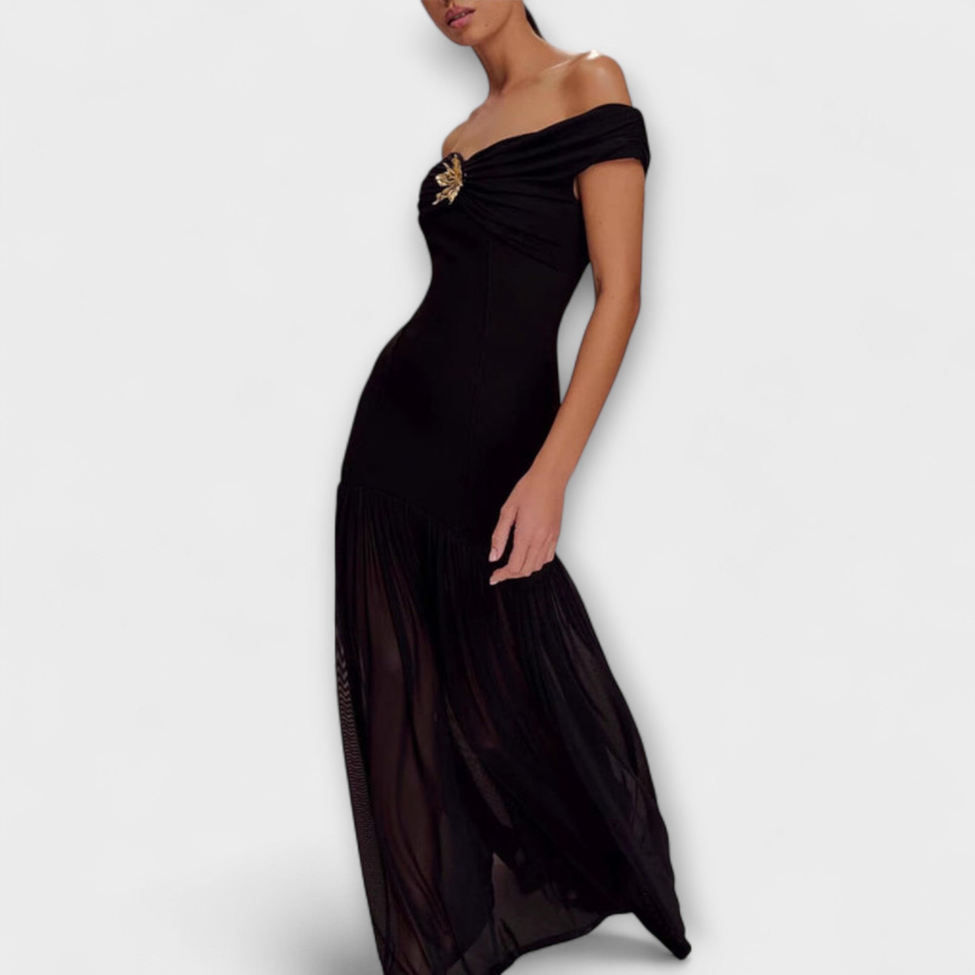 Chic Strapless Bodycon Maxi Dress