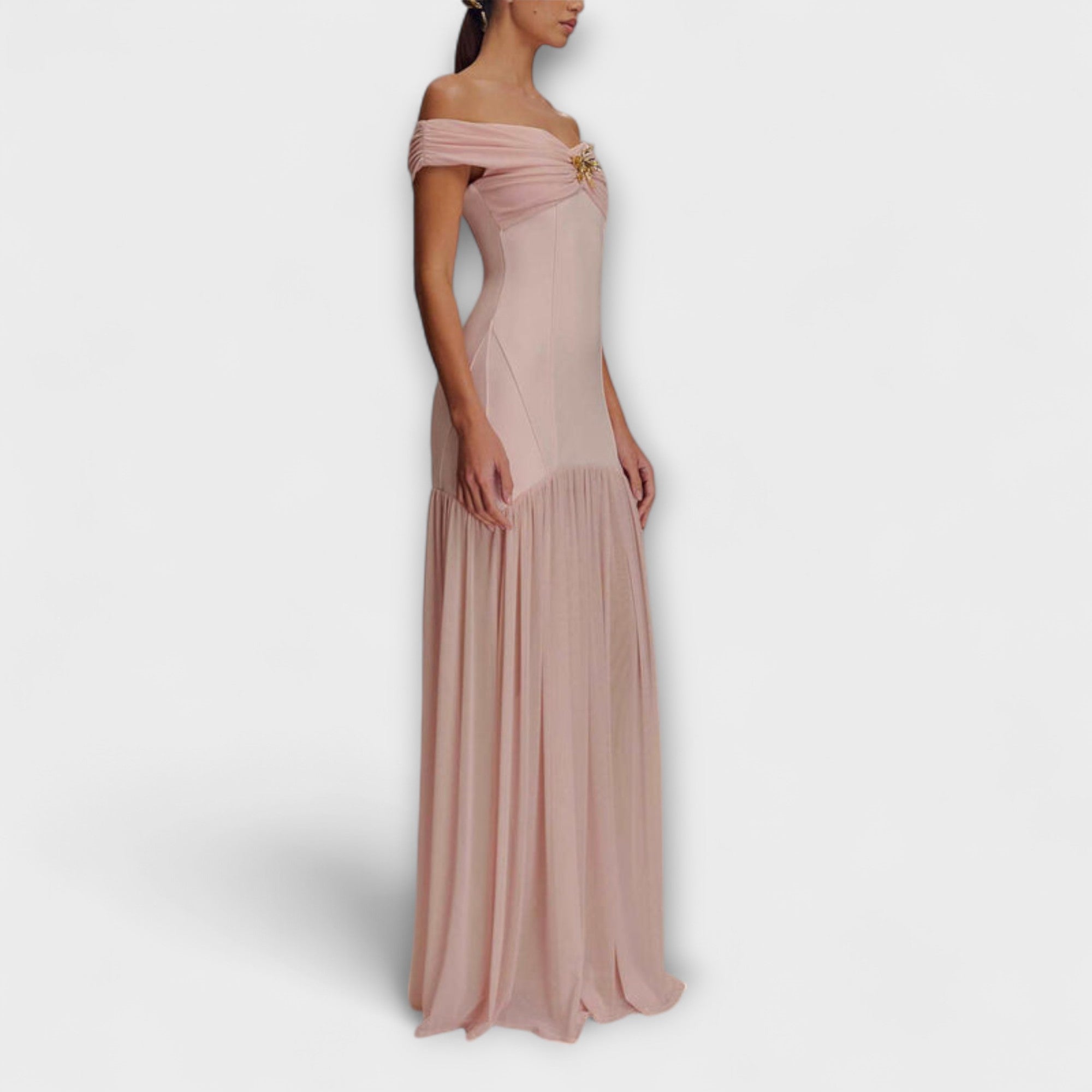Chic Strapless Bodycon Maxi Dress