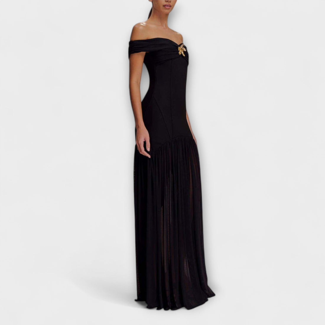 Chic Strapless Bodycon Maxi Dress