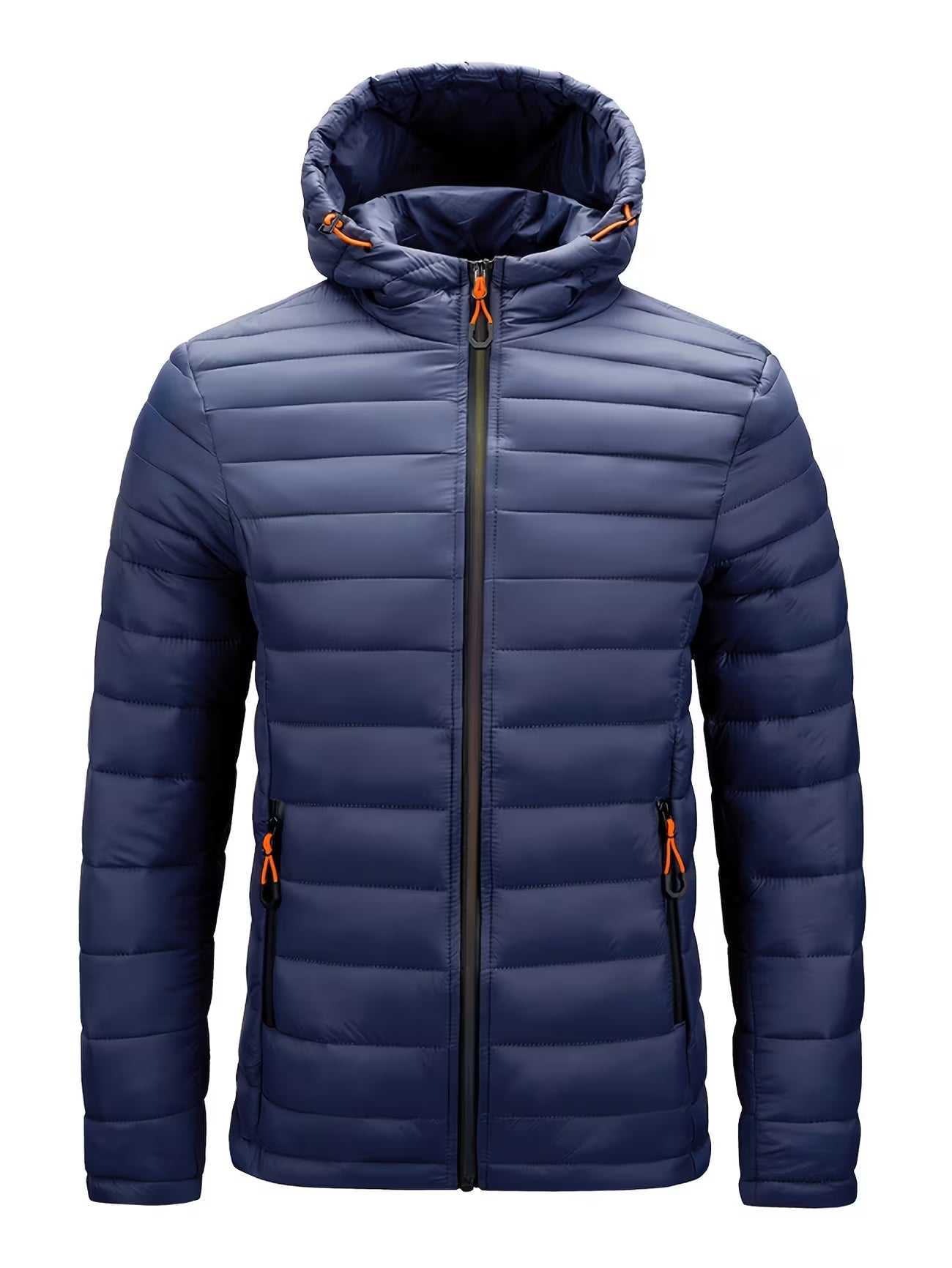 Men's Hooded Quilted Padded Winter Coat Outerwear