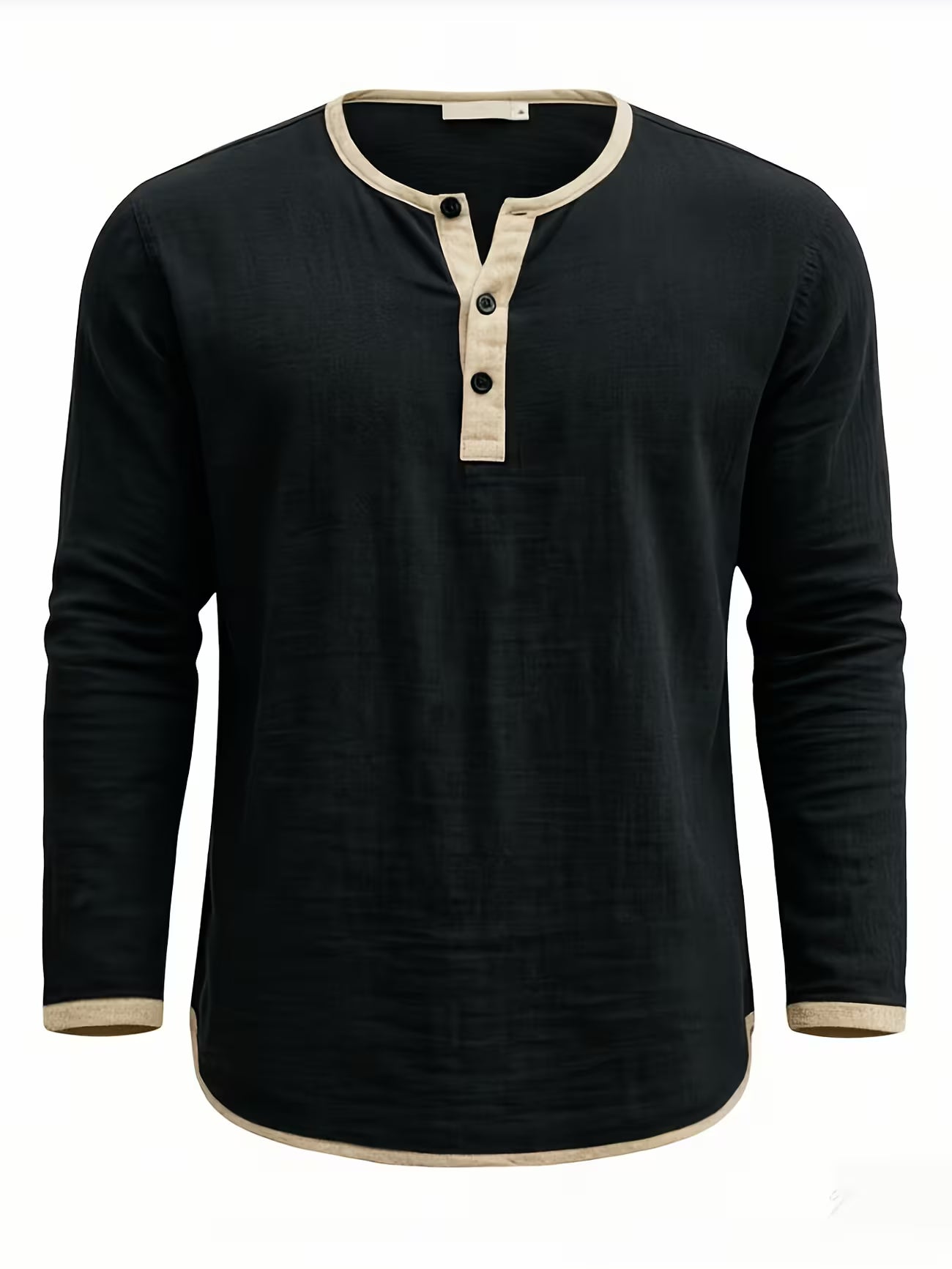 Men's Linen Button-up Beach Shirt