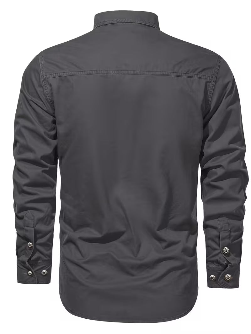 Men's Lightweight Cargo Long Sleeve Shirt