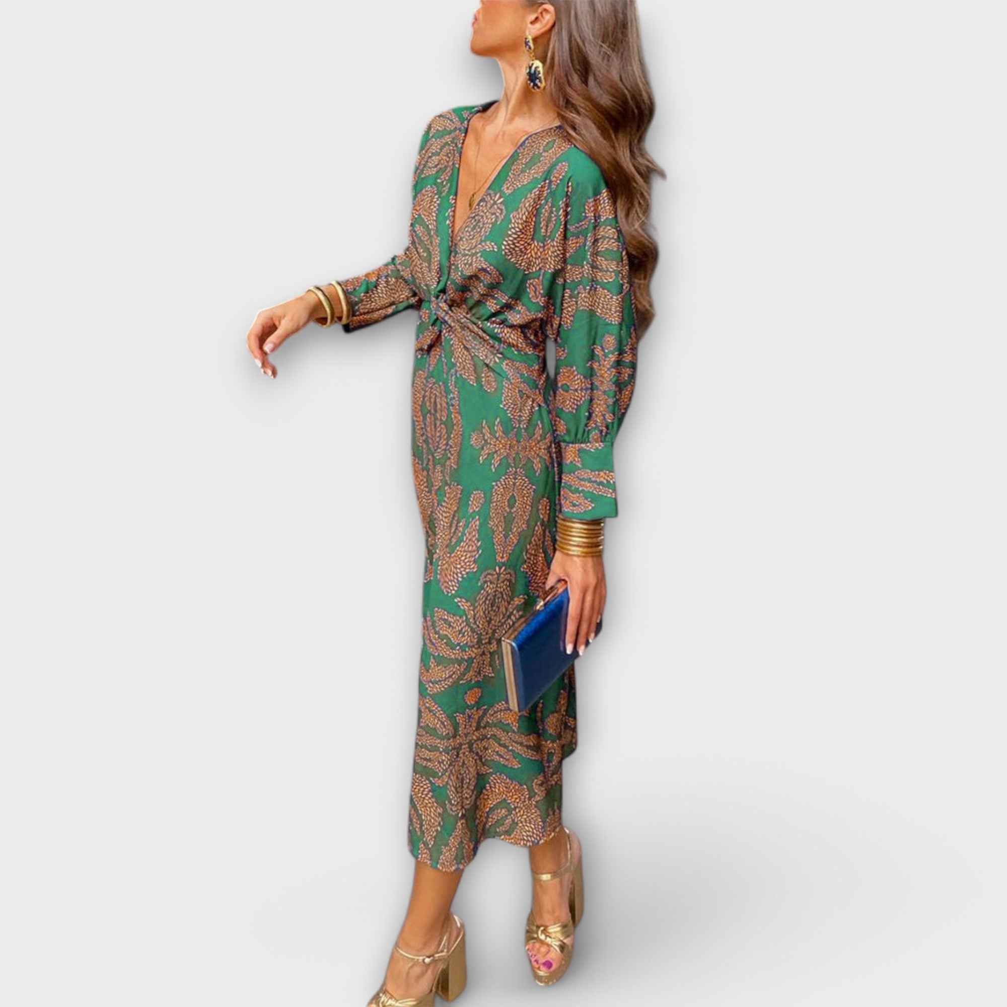 Elegant Dress With Long Sleeves