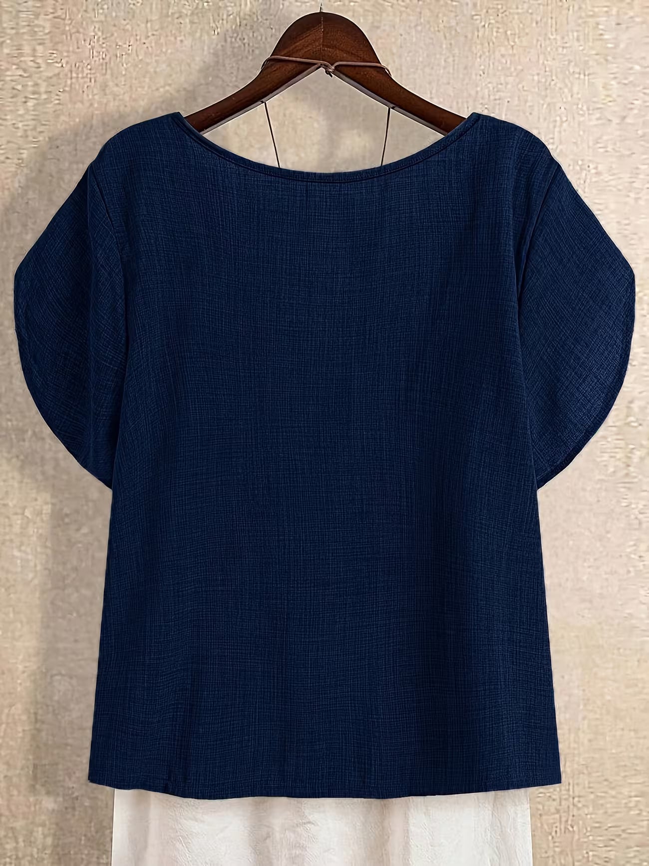Women's Plus Size Relaxed Summer Button Shirt