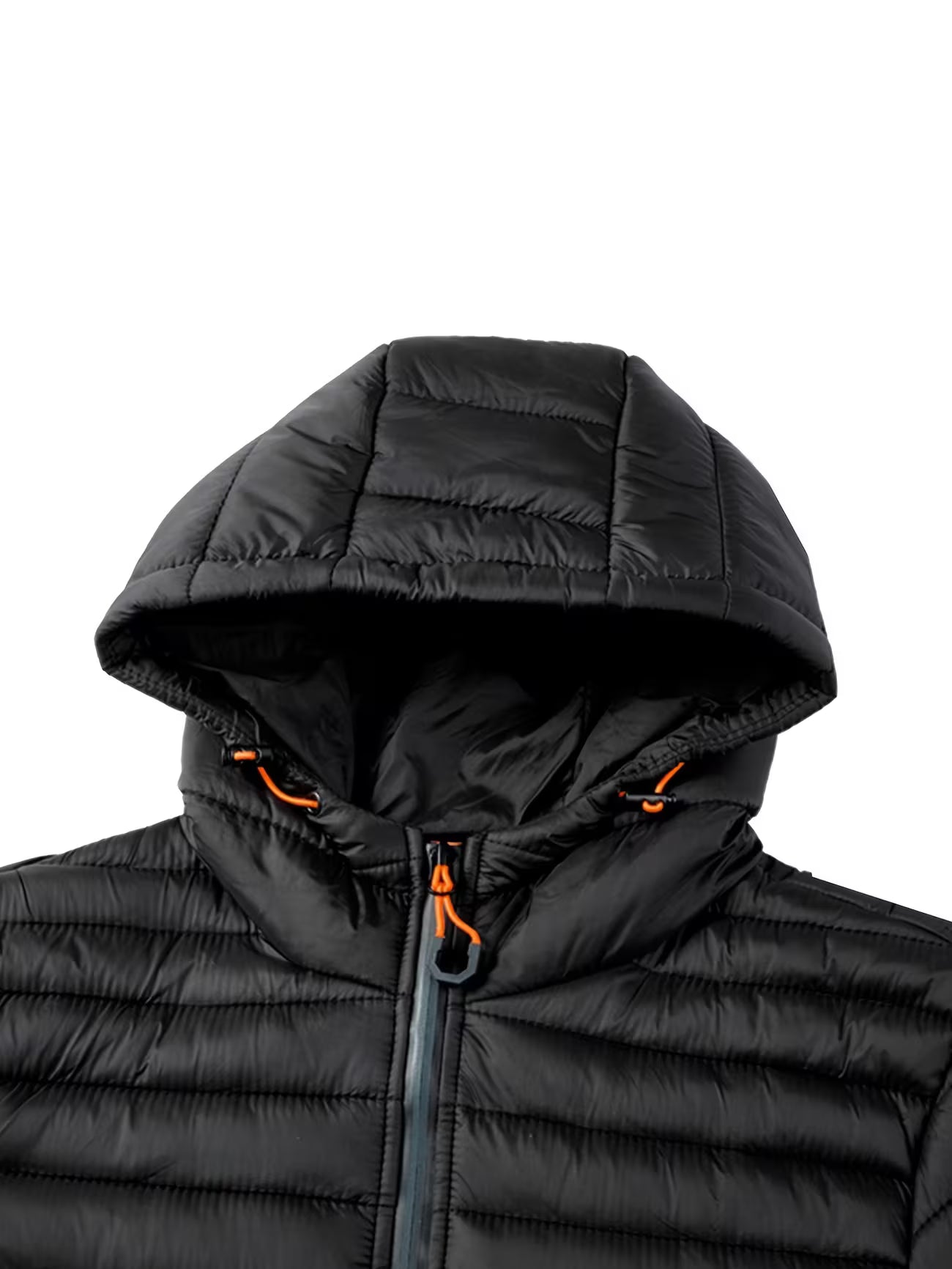 Men's Hooded Quilted Padded Winter Coat Outerwear