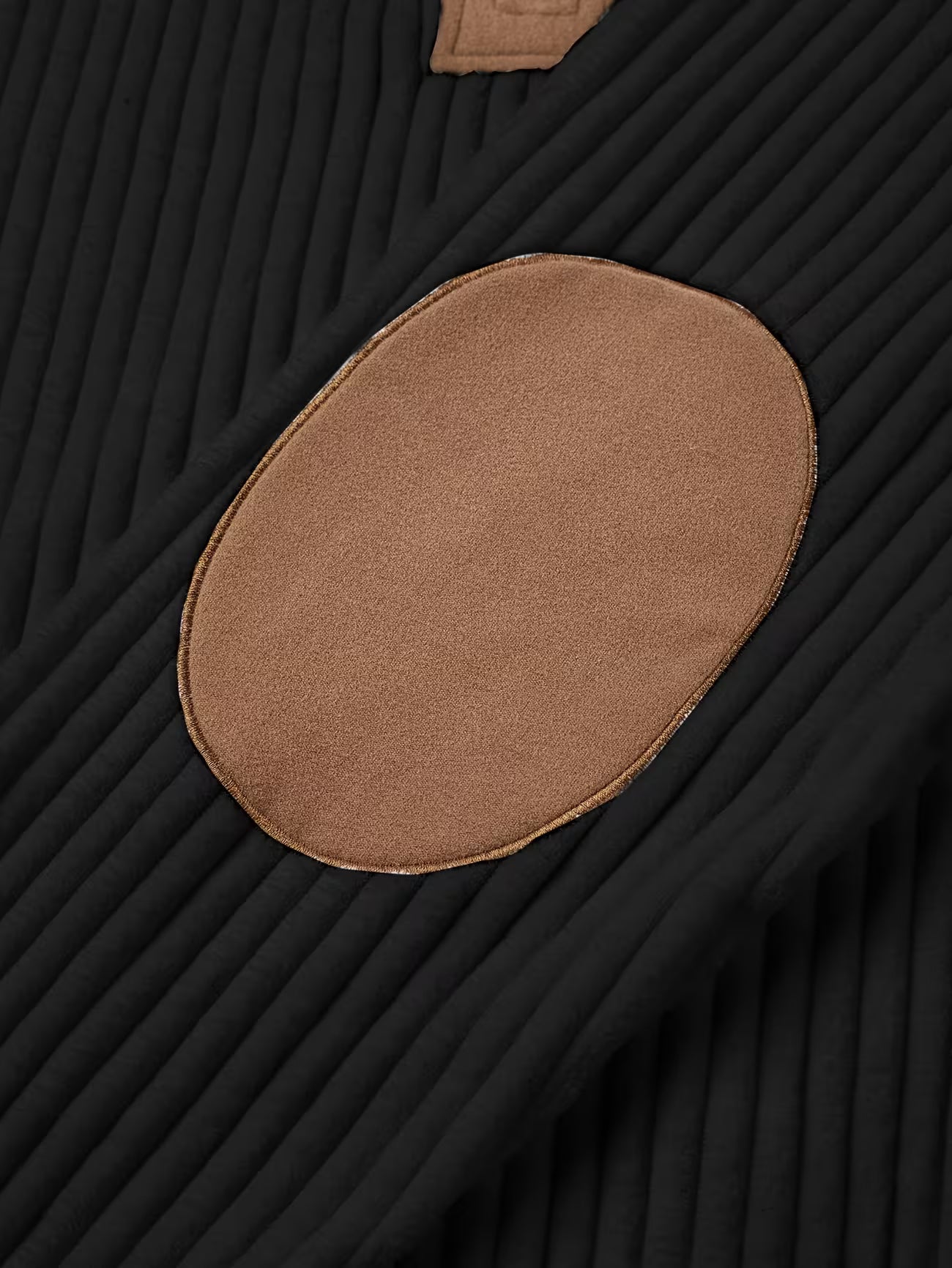 Men's Color Block Stand Collar Pullover Sweater Shirt