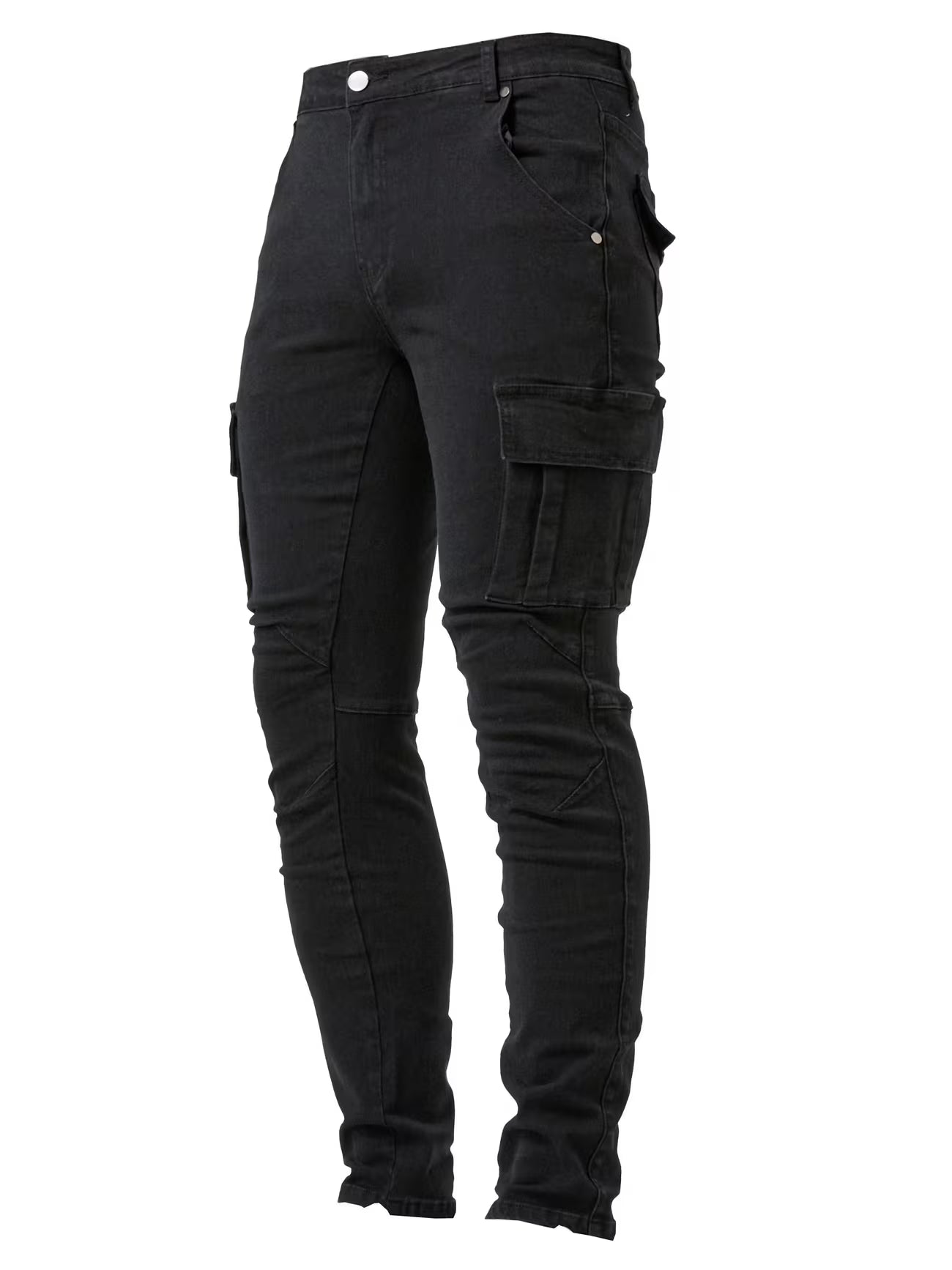 Men's Stretch Denim Cargo Trousers