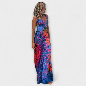 La Bamba Tie-Dye Print Maxi Dress