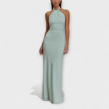 Slinky Halter Maxi Dress