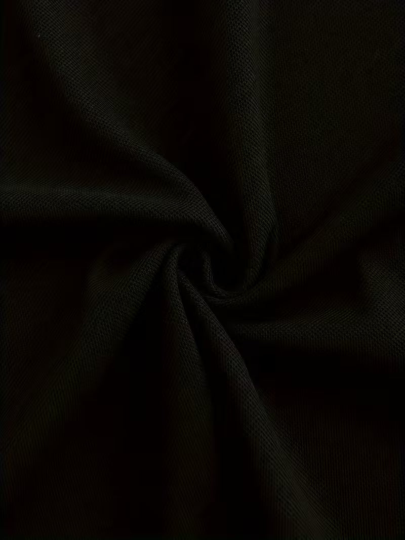 Men's Long Sleeve Rib-detail Stretch Golf Shirt