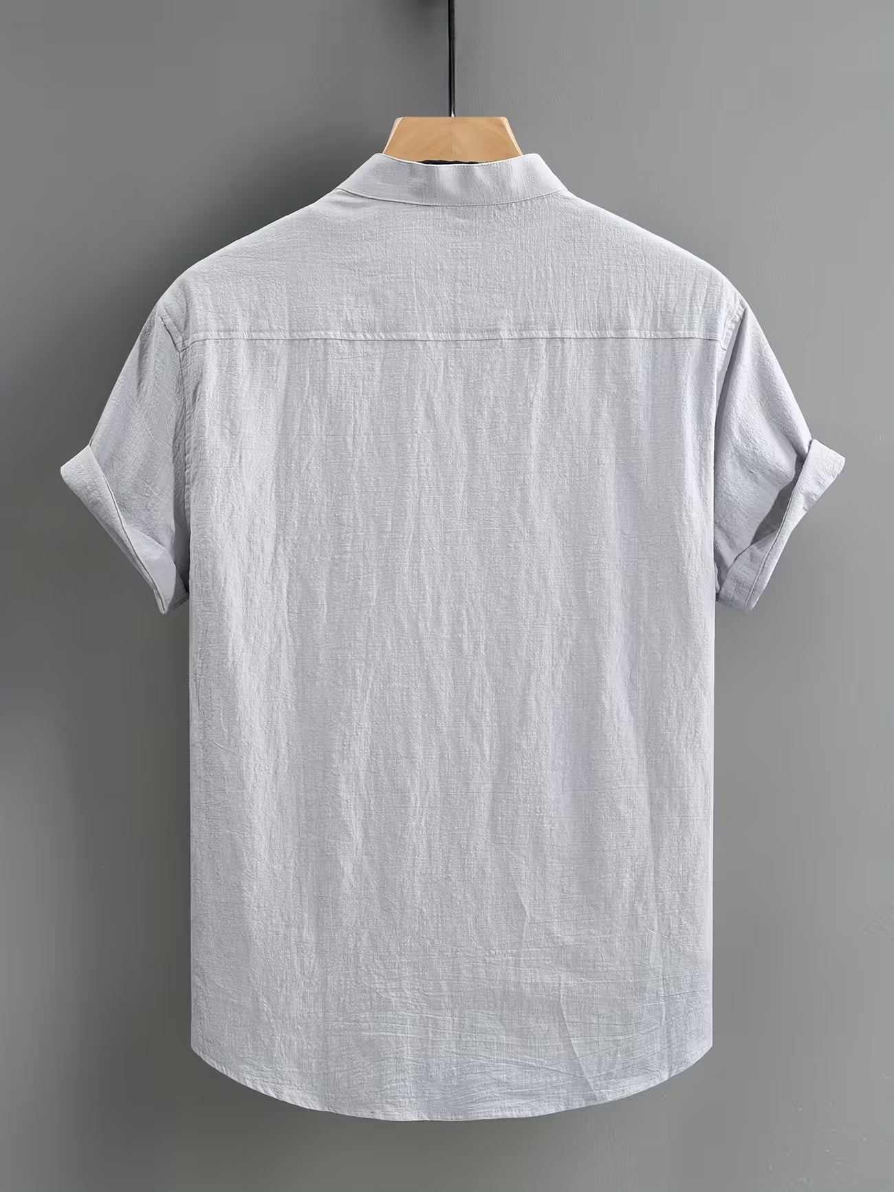 Men's Casual Cotton Button-front Shirt