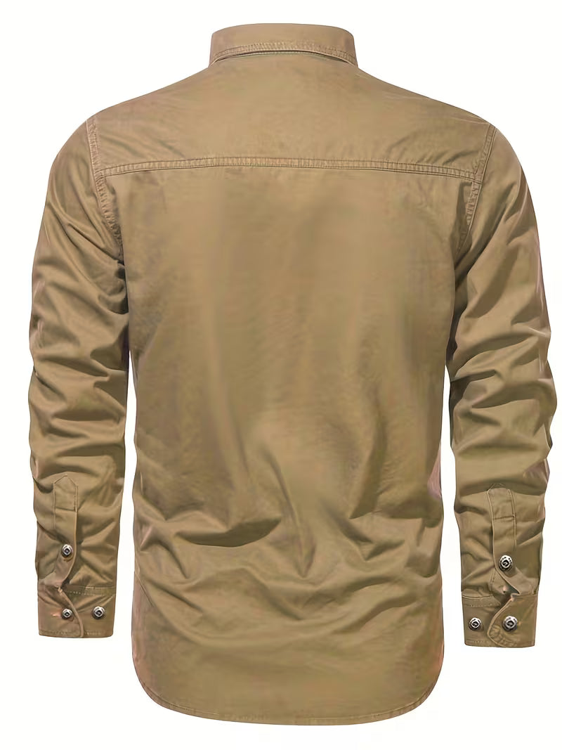 Men's Lightweight Cargo Long Sleeve Shirt
