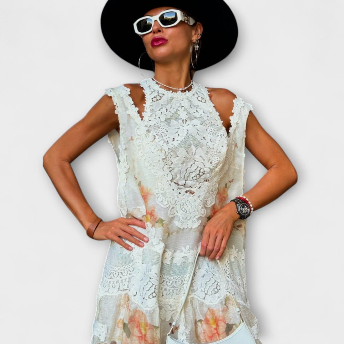 Elegant Lace Maxi Dress