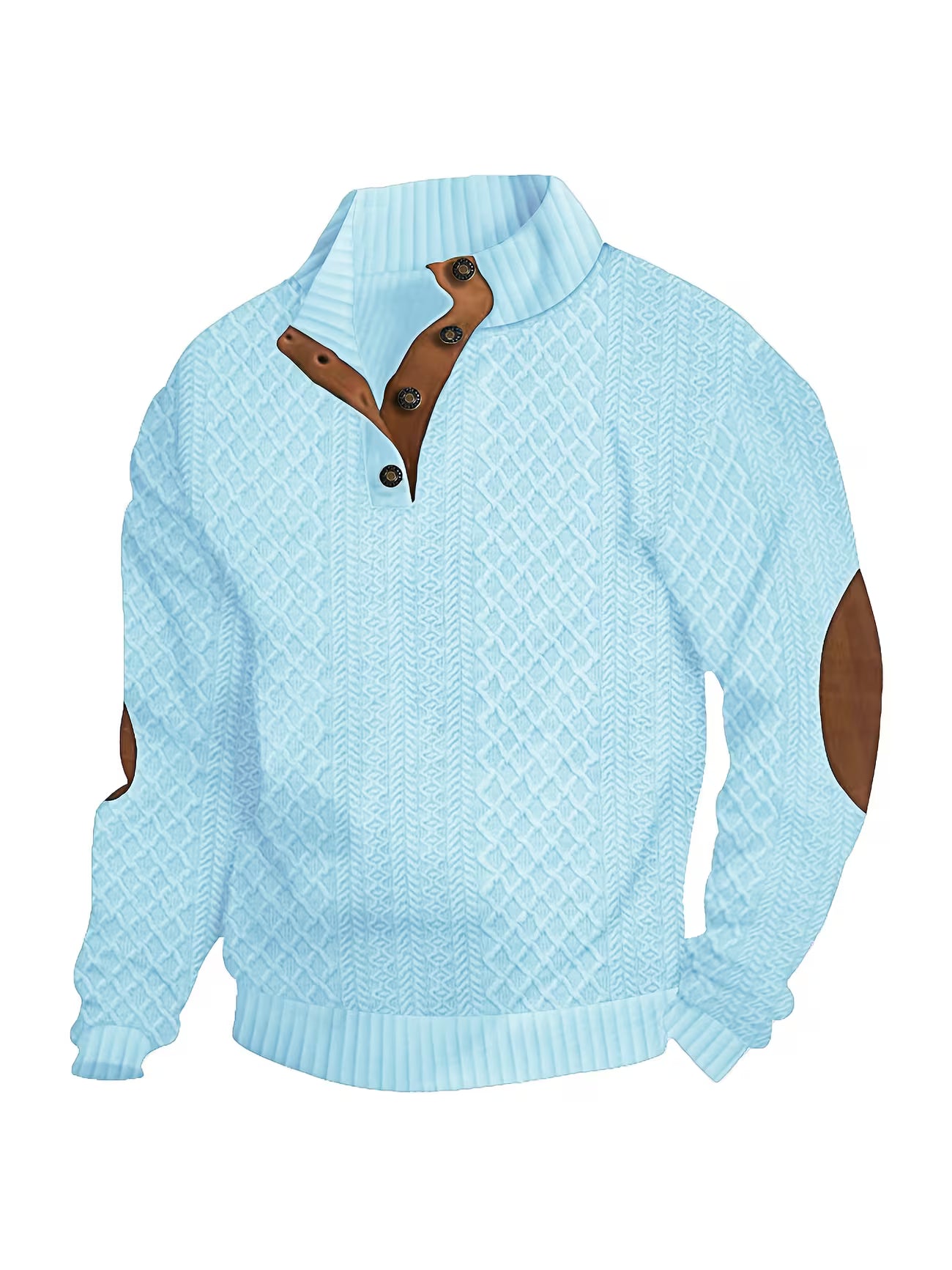 Men's Jacquard Knit Casual Shirt