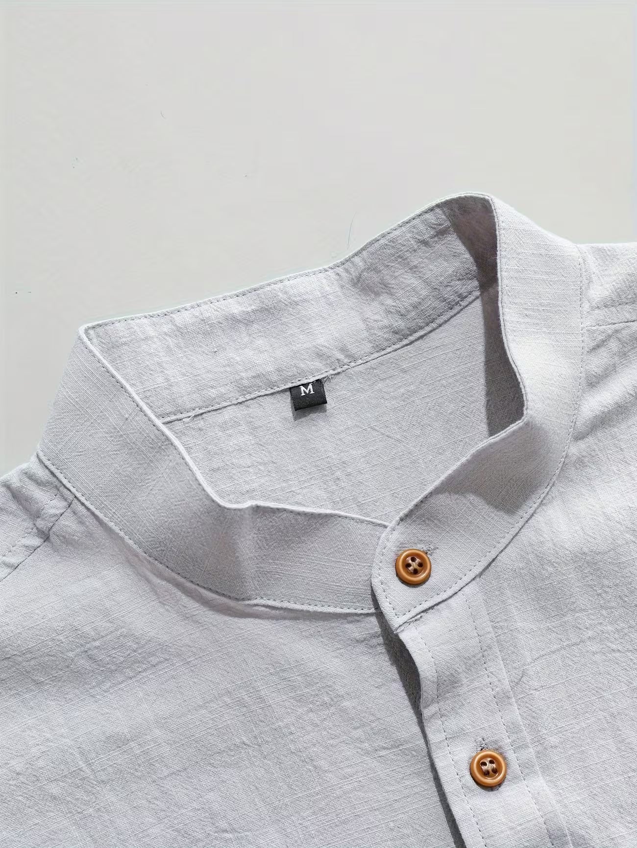 Men's Casual Cotton Button-front Shirt