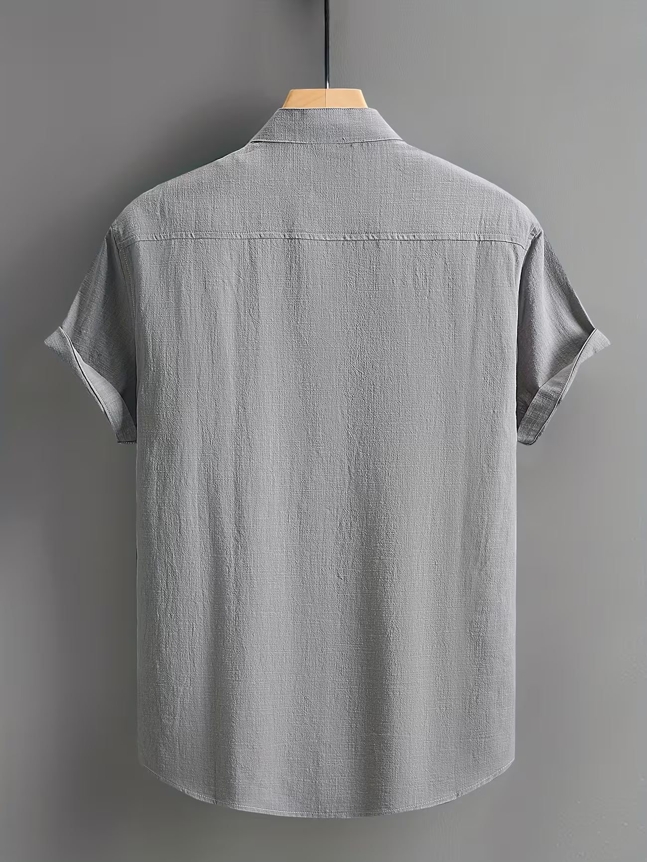 Men's Casual Cotton Button-front Shirt