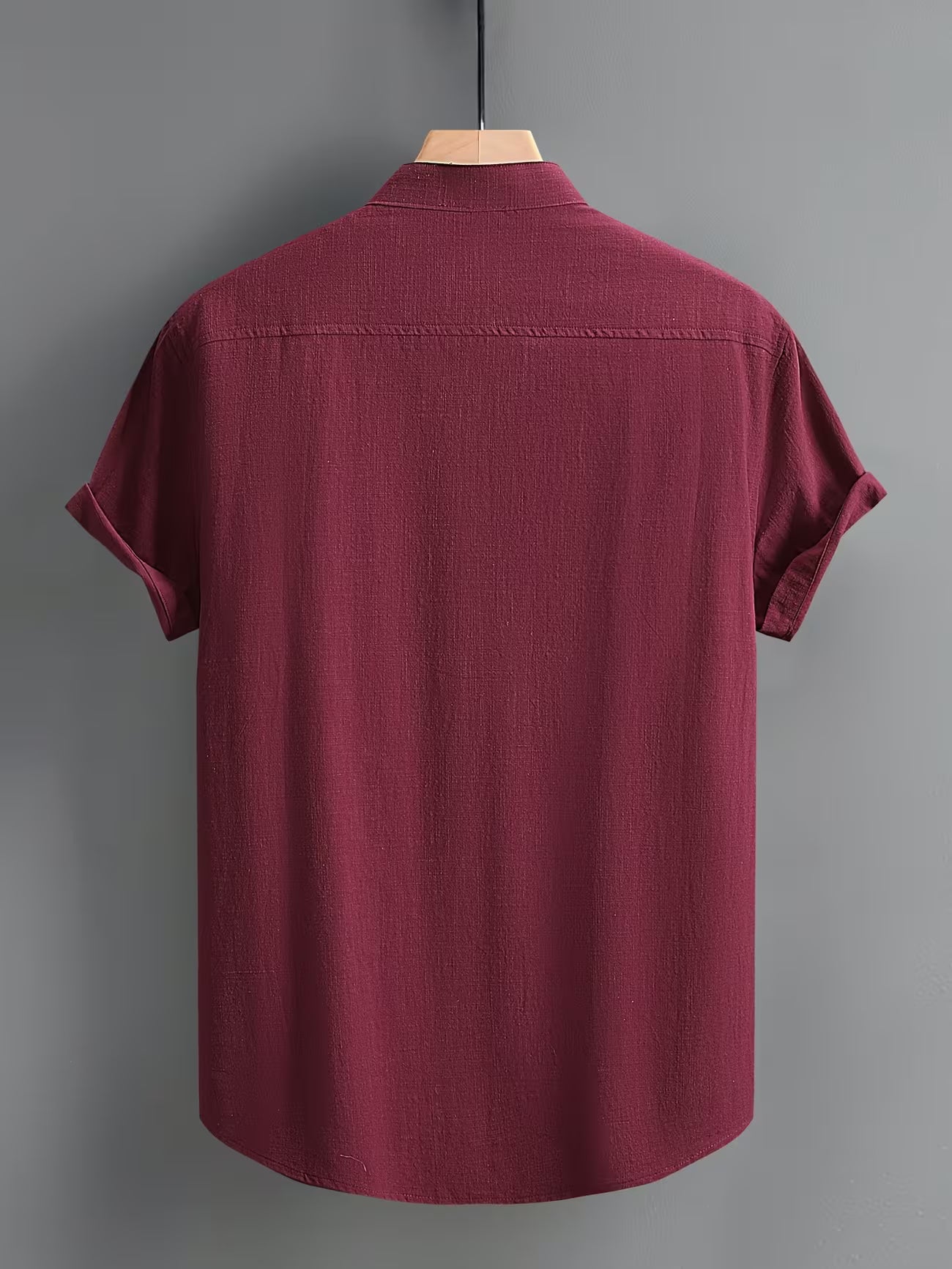 Men's Casual Cotton Button-front Shirt