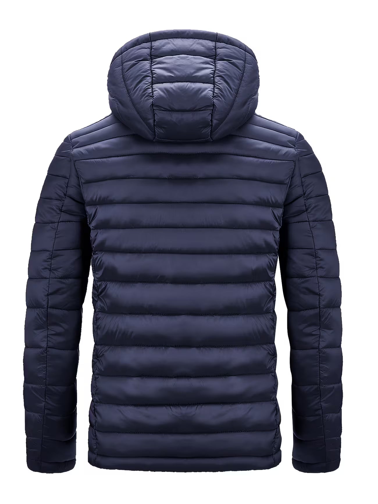 Men's Hooded Quilted Padded Winter Coat Outerwear