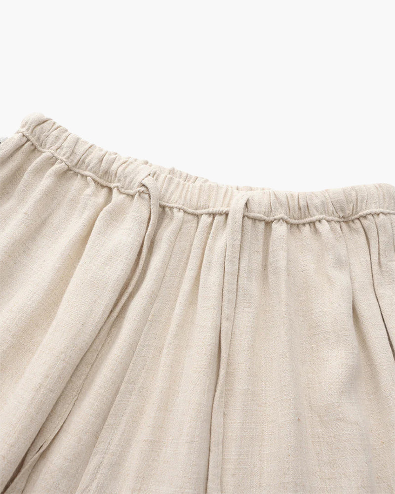 Men's Linen Trousers – Straight Leg, Relaxed Fit