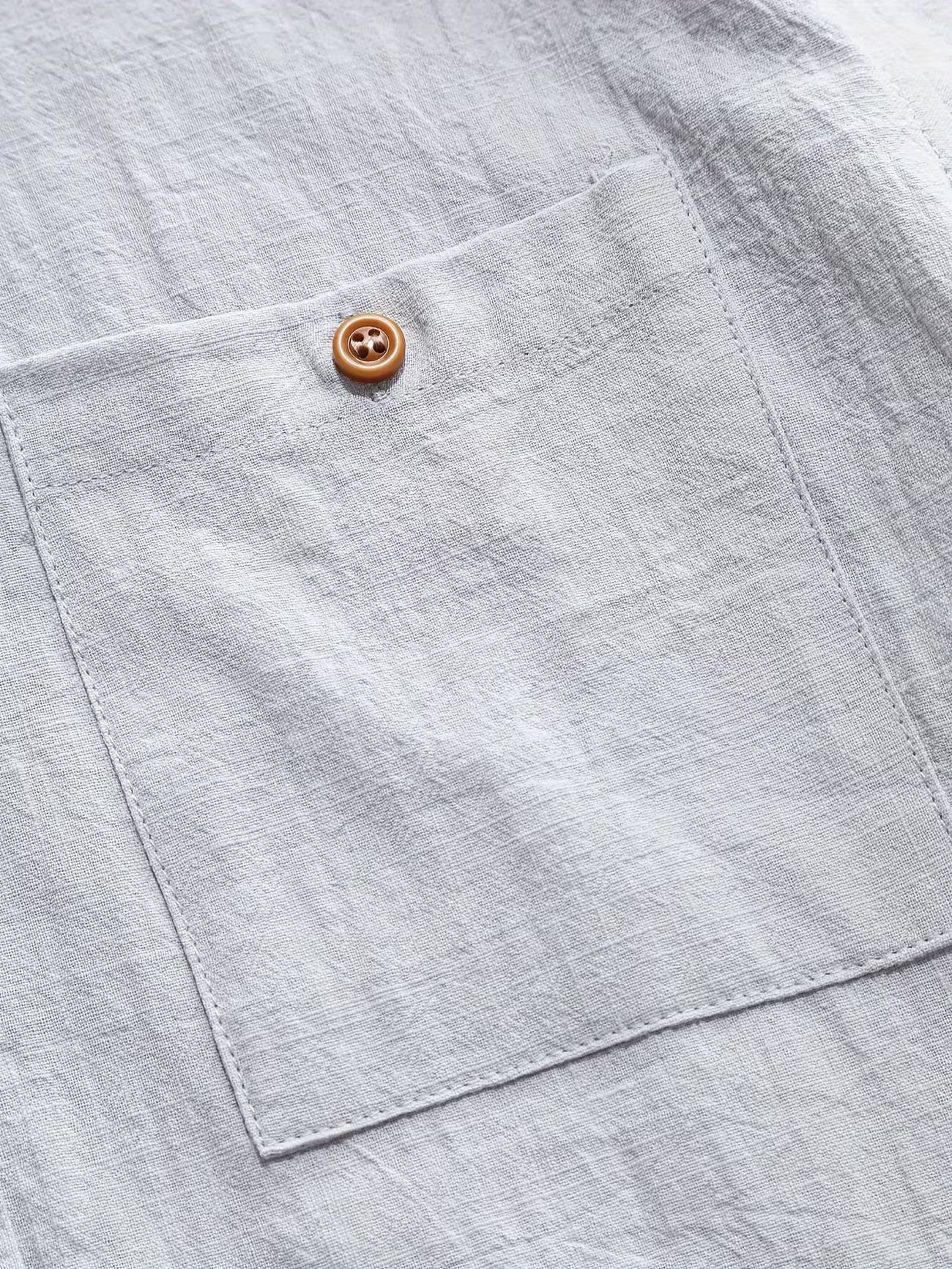 Men's Casual Cotton Button-front Shirt